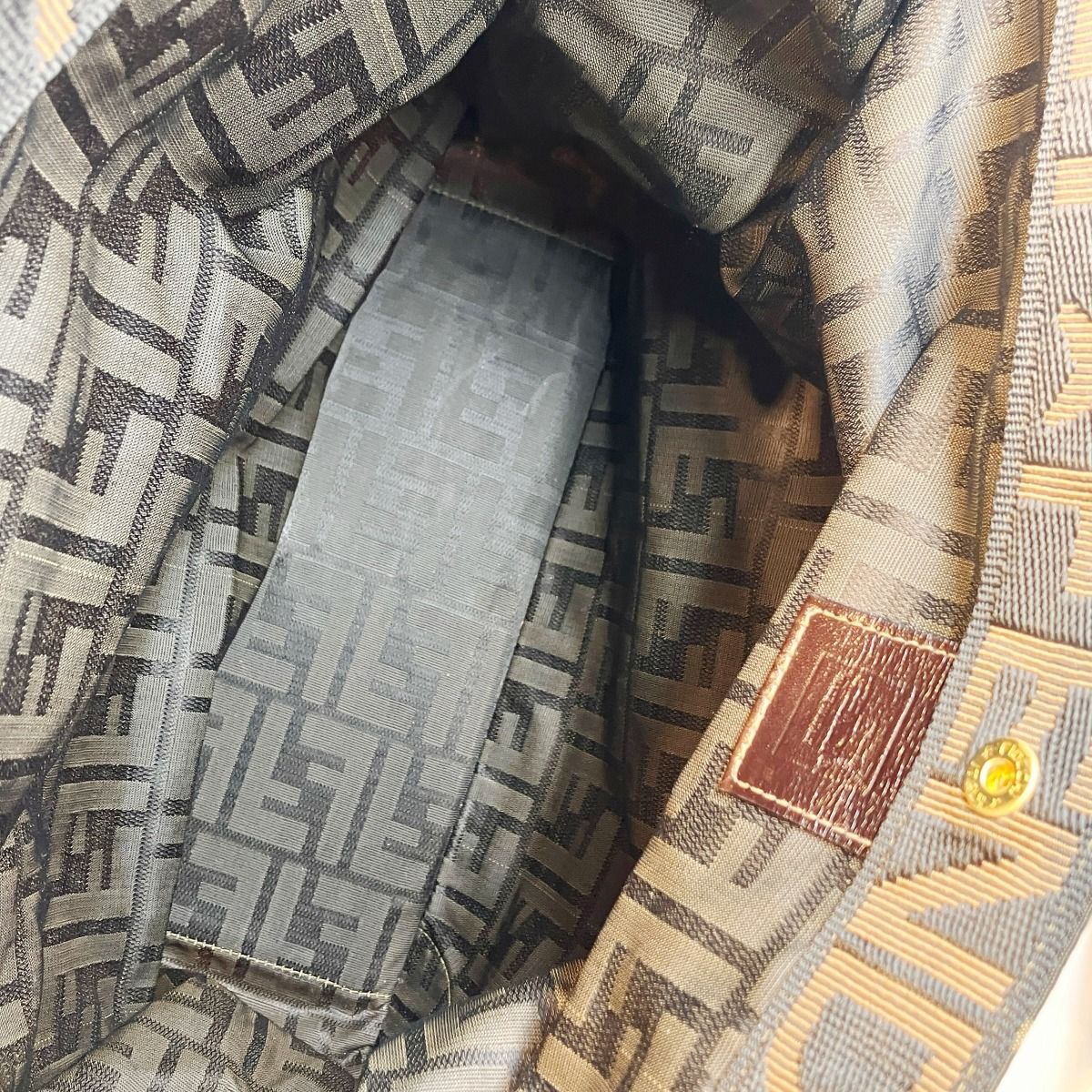 Fendi Zucchini Folding Tote Canvas Leather — view 7
