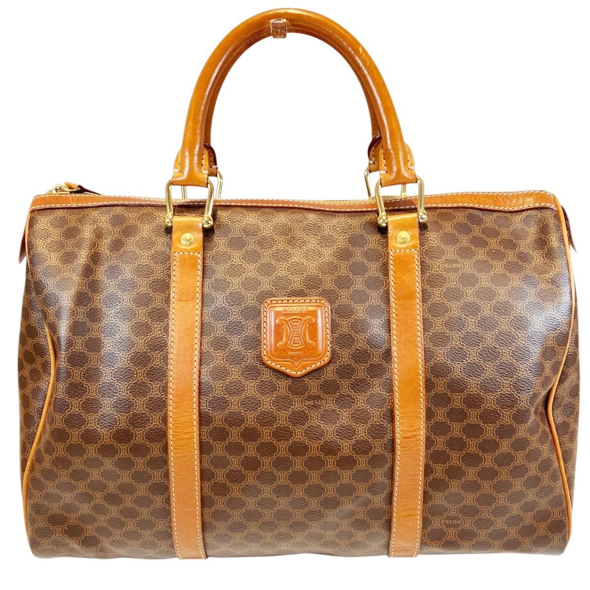 Celine Macadam Vintage Boston Bag Canvas