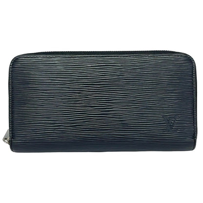 Louis Vuitton Wallet Epi Zippy Noir Leather Cowhide