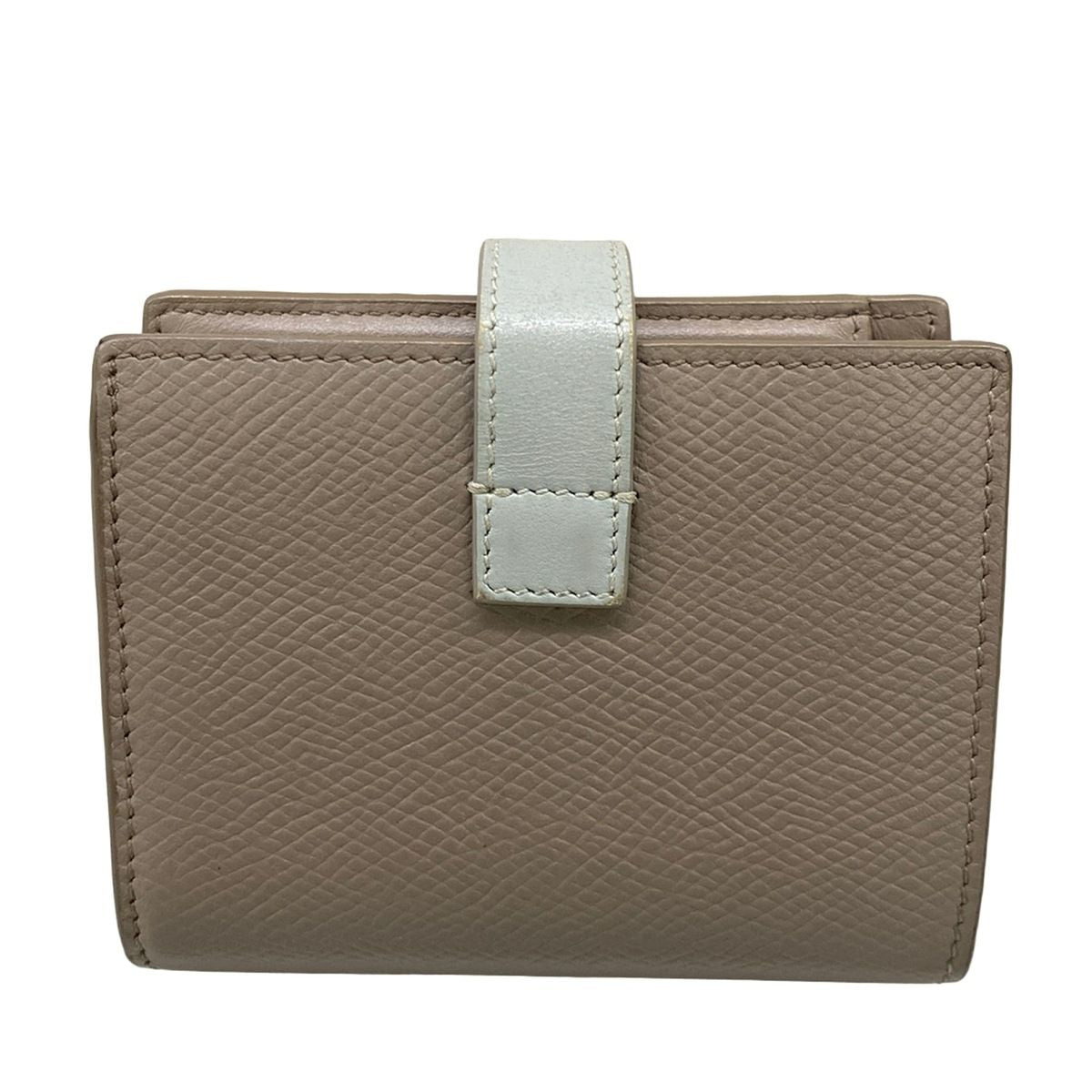 Celine Bifold Wallet Gray Light Blue Leather — view 2