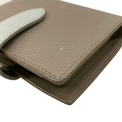 Celine Bifold Wallet Gray Light Blue Leather — view 7