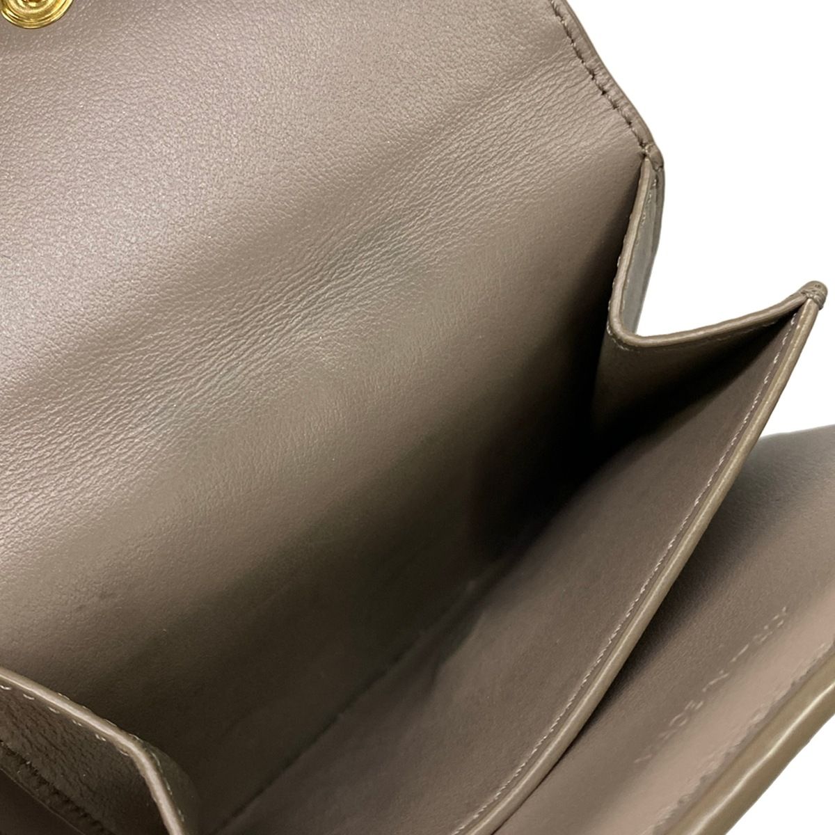 Celine Bifold Wallet Gray Light Blue Leather — view 5