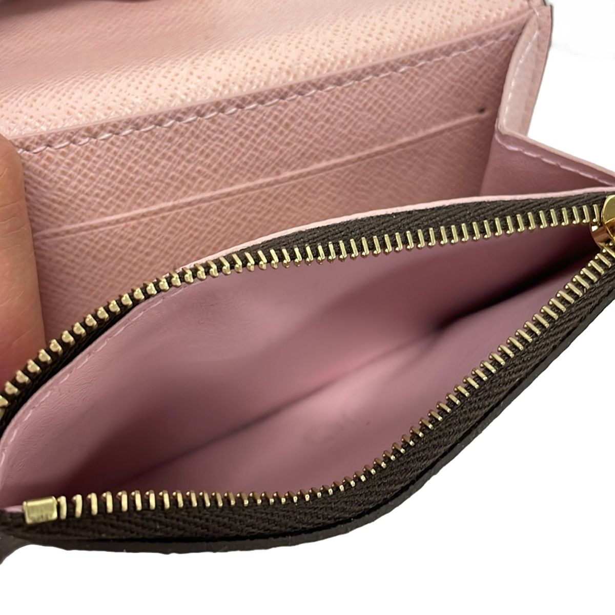 Louis Vuitton Coin Case Monogram Porte-Monnaie Rosalie Rose Ballerine — view 5