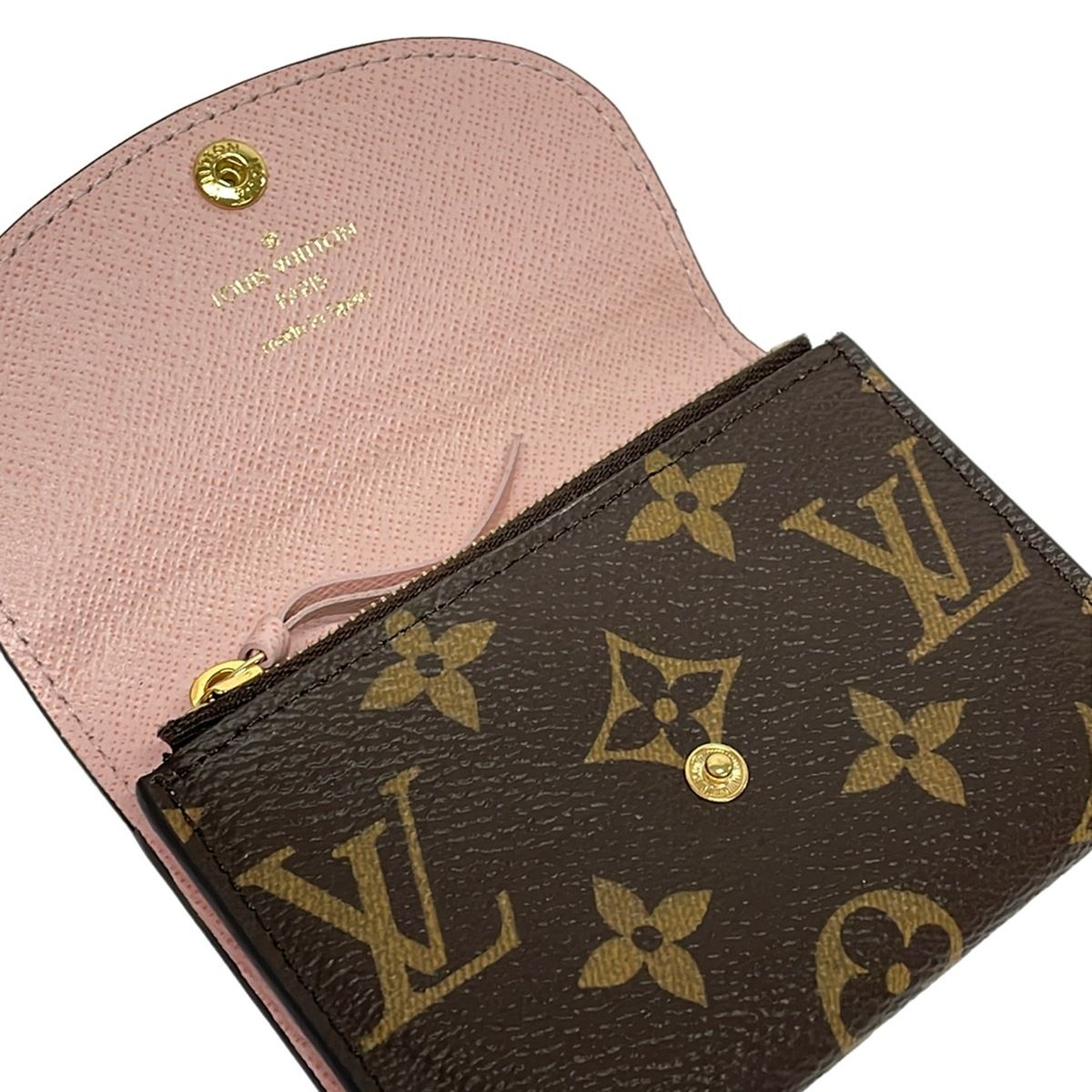 Louis Vuitton Coin Case Monogram Porte-Monnaie Rosalie Rose Ballerine — view 3