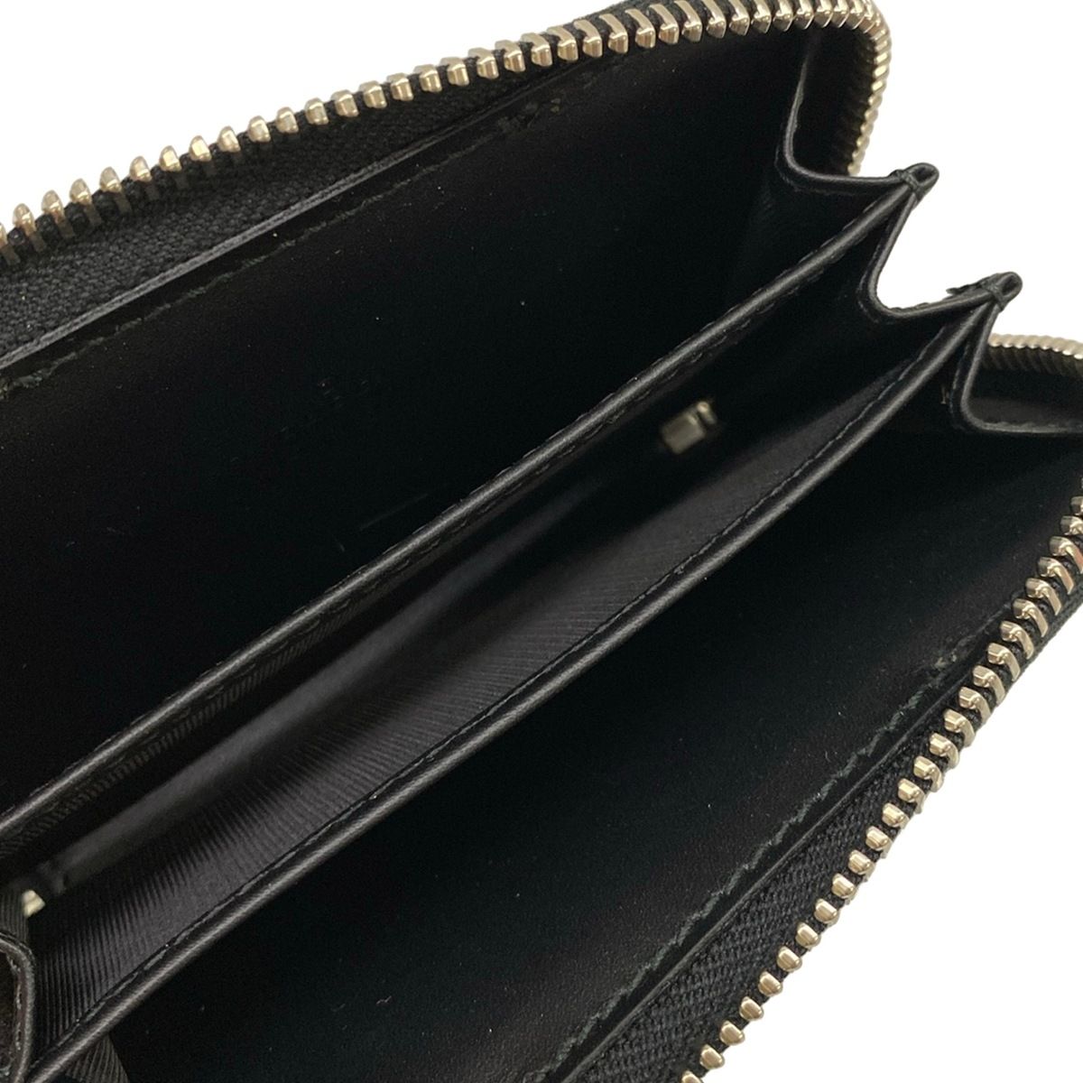 Gucci Coin Case GG Plus Supreme Beige Black Dark Brown Zip Around — view 3