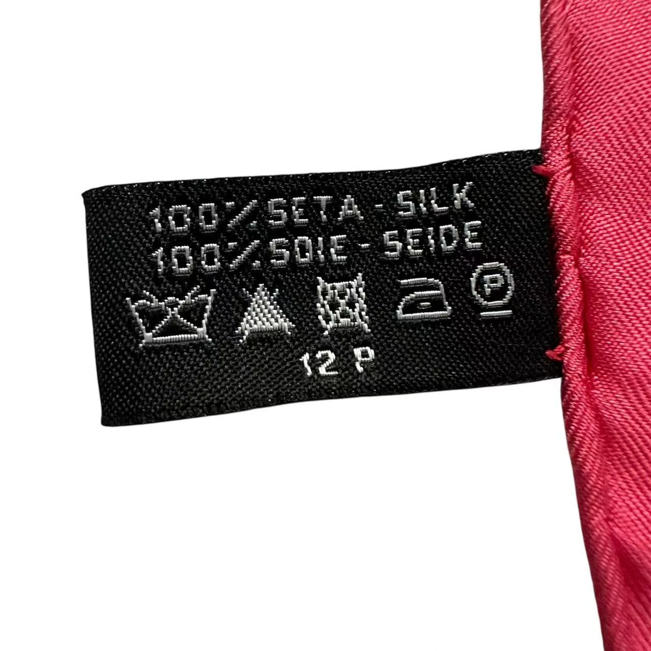 Chanel Long Scarf Camellia CC Logo Print Pattern Silk Multicolor — view 6