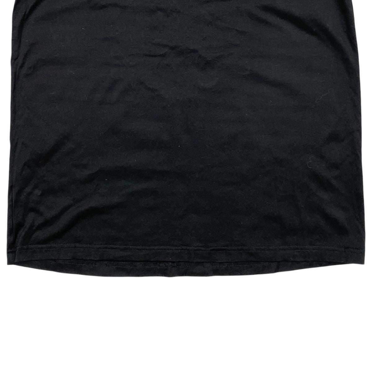 Dior Tank Top Camisole S Cotton Heart Logo Embroidery Black — view 6