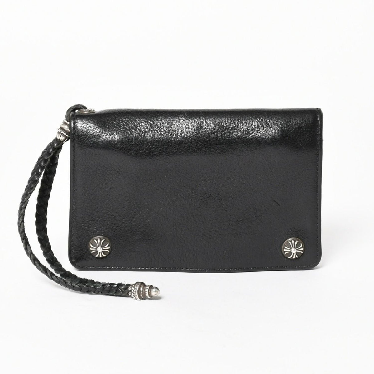 Chrome Hearts Strap Wallet Bifold Crossball Black