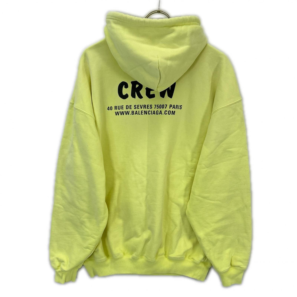 Balenciaga Yellow Crew Pullover Hoodie XS — view 2