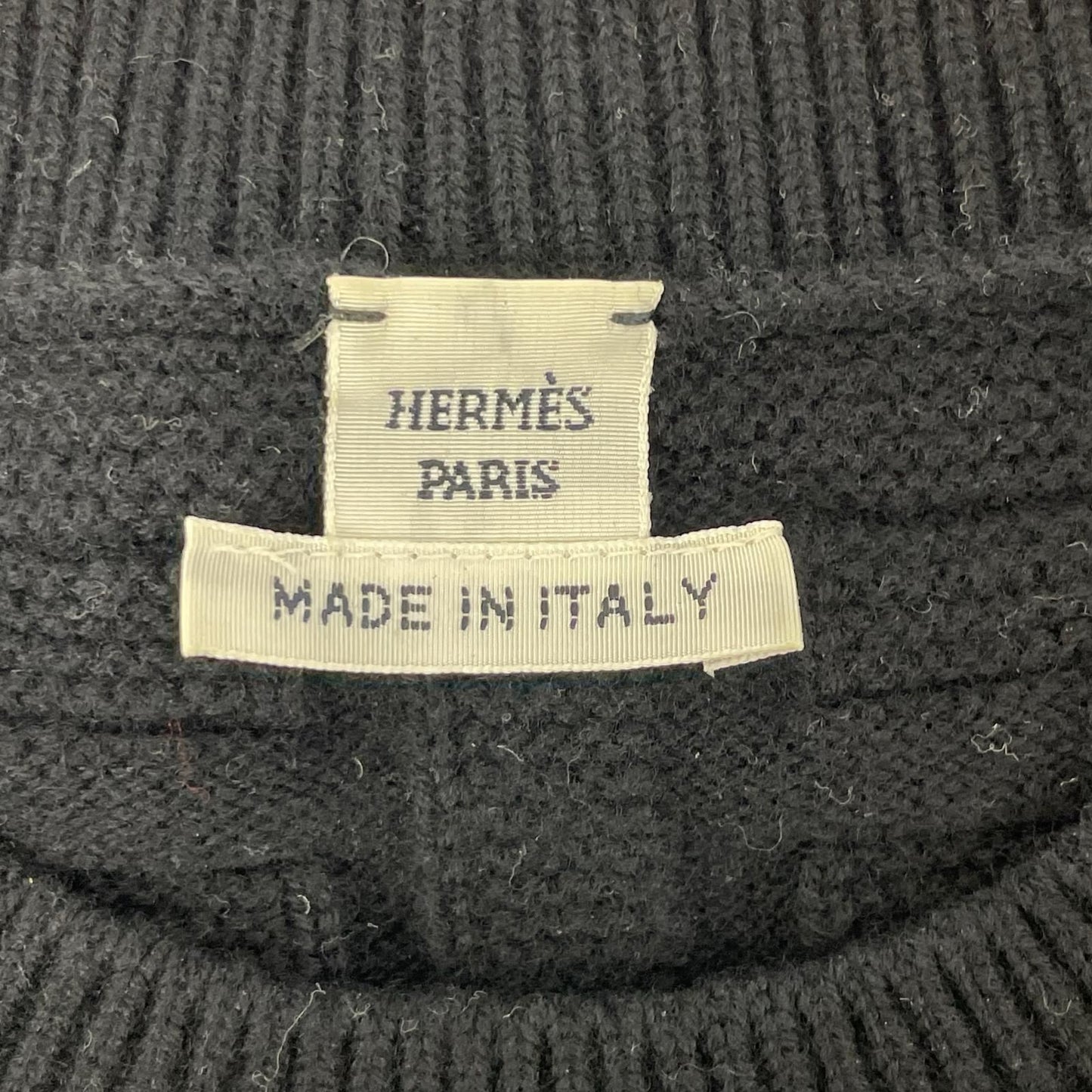 Hermes Black Wool Loungewear Voyage Knit 34 Sweater — view 3