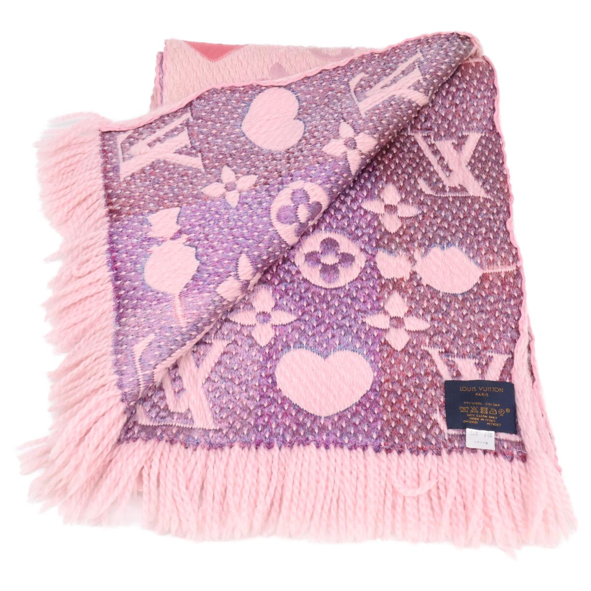 Louis Vuitton Echarpe Logo Mania Arafoli Silk Wool — view 4