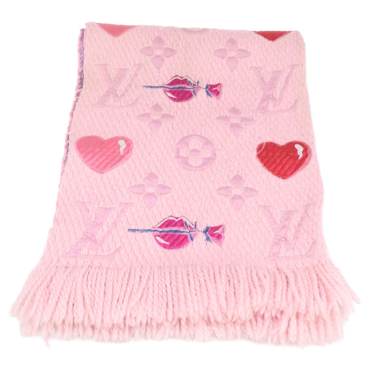 Louis Vuitton Echarpe Logo Mania Arafoli Silk Wool — view 2