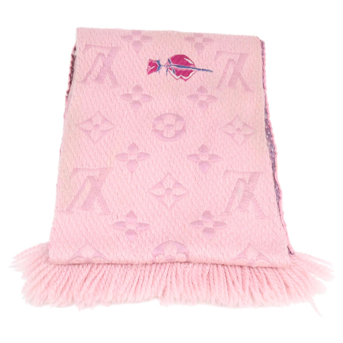 Louis Vuitton Echarpe Logo Mania Arafoli Silk Wool — view 3