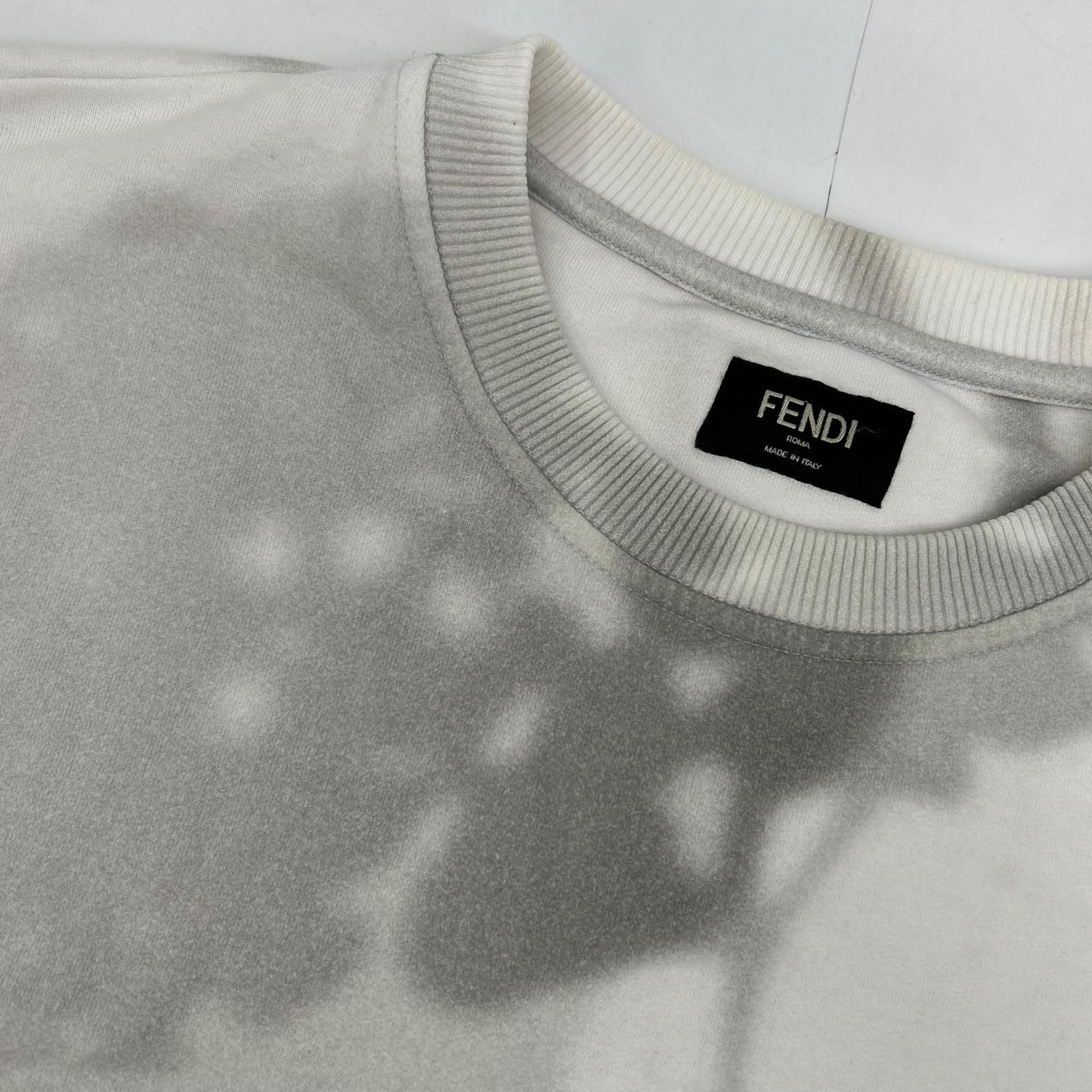 Fendi Afra Logo Plant Shadow Transfer Print Sweatshirt — view 8