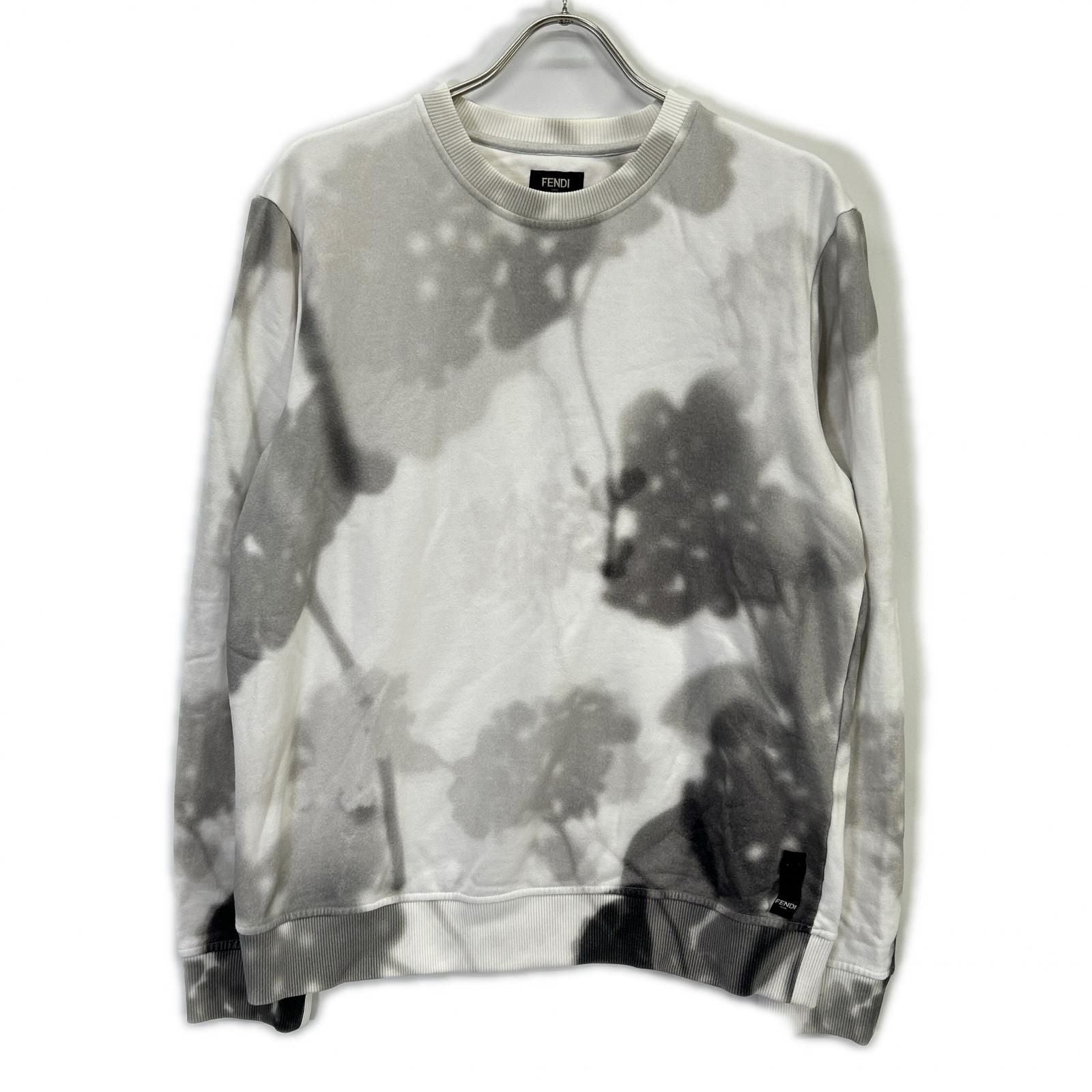 Fendi Afra Logo Plant Shadow Transfer Print Sweatshirt
