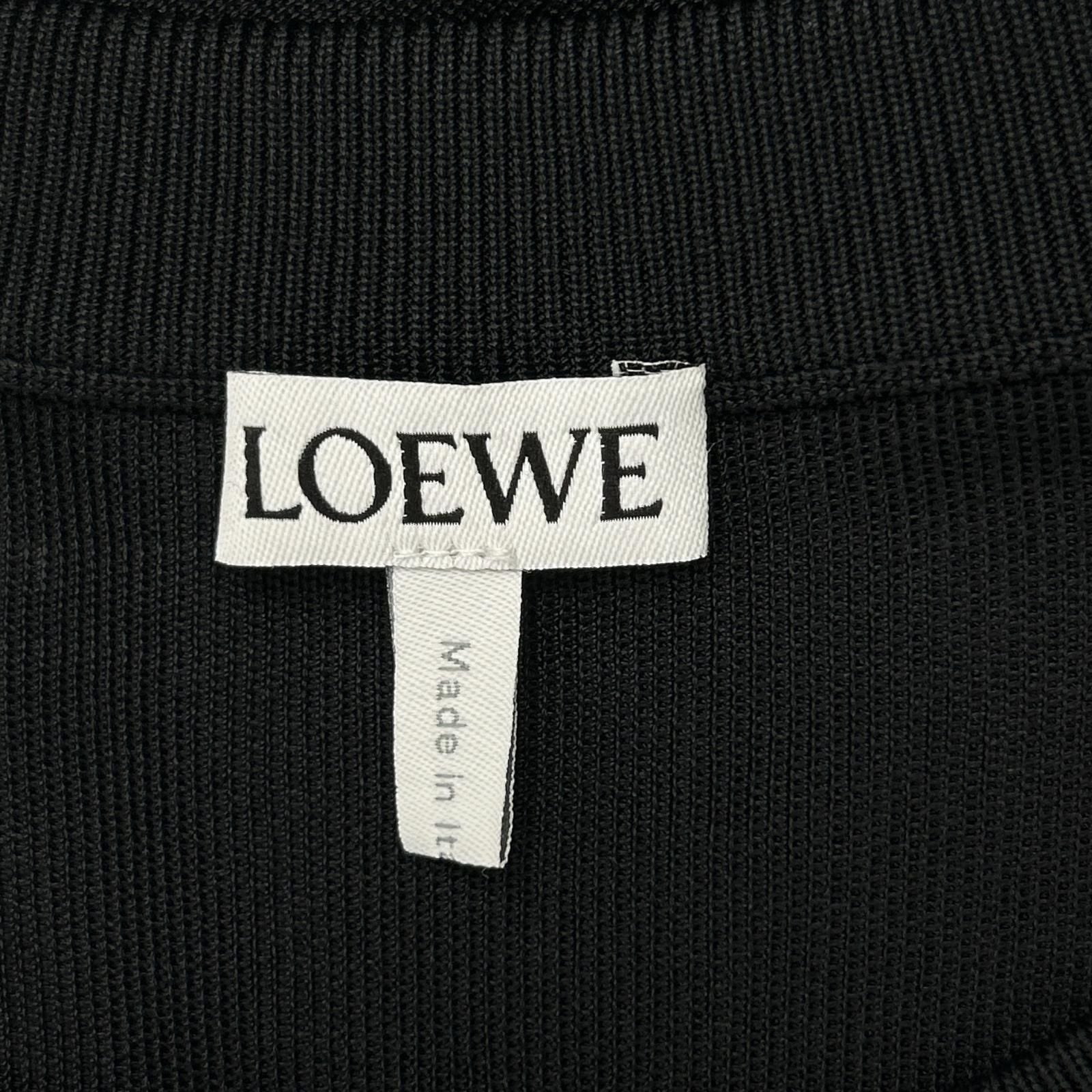 Loewe Black Anagram Charm Pickaxe Bucat Bar Long Buja Pullover Sweater — view 3
