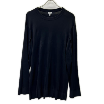 Loewe Black Anagram Charm Pickaxe Bucat Bar Long Buja Pullover Sweater