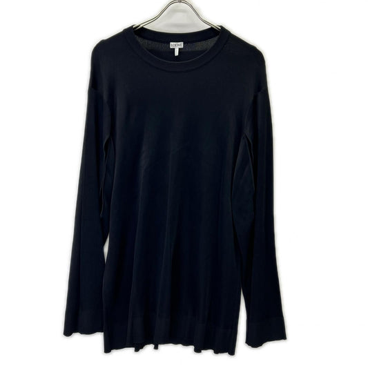 Loewe Black Anagram Charm Pickaxe Bucat Bar Long Buja Pullover Sweater