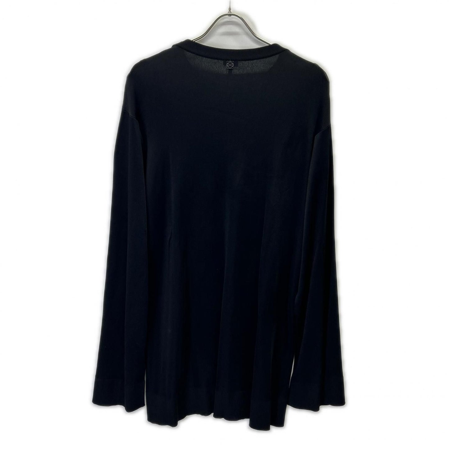 Loewe Black Anagram Charm Pickaxe Bucat Bar Long Buja Pullover Sweater — view 2