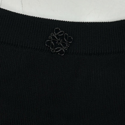 Loewe Black Anagram Charm Pickaxe Bucat Bar Long Buja Pullover Sweater — view 8