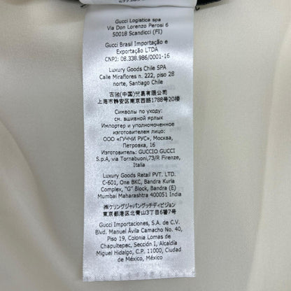 Gucci Ivory Silk 100% Long Sleeve Blouse 38 — view 4