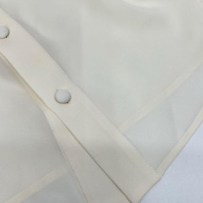 Gucci Ivory Silk 100% Long Sleeve Blouse 38 — view 9