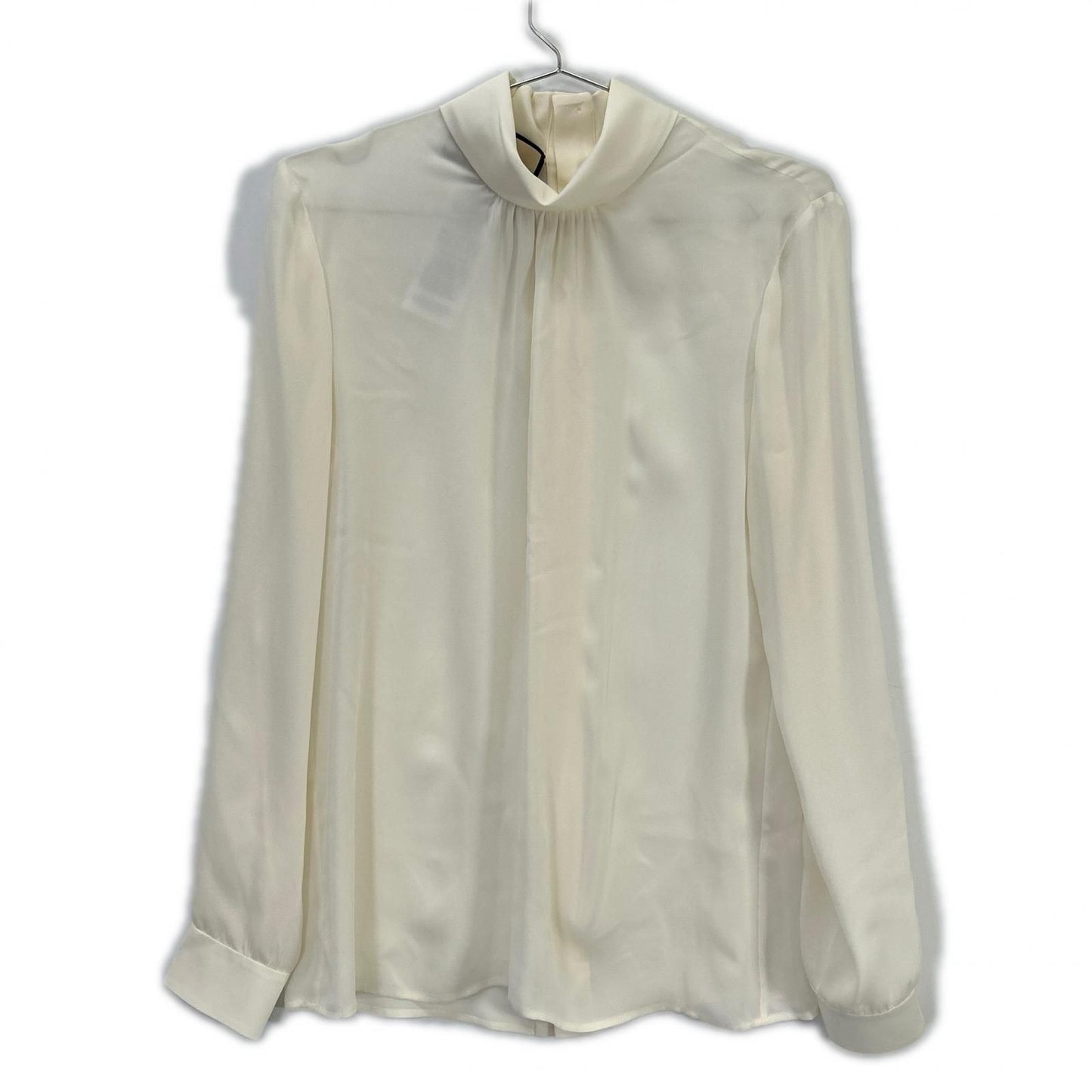 Gucci Ivory Silk 100% Long Sleeve Blouse 38