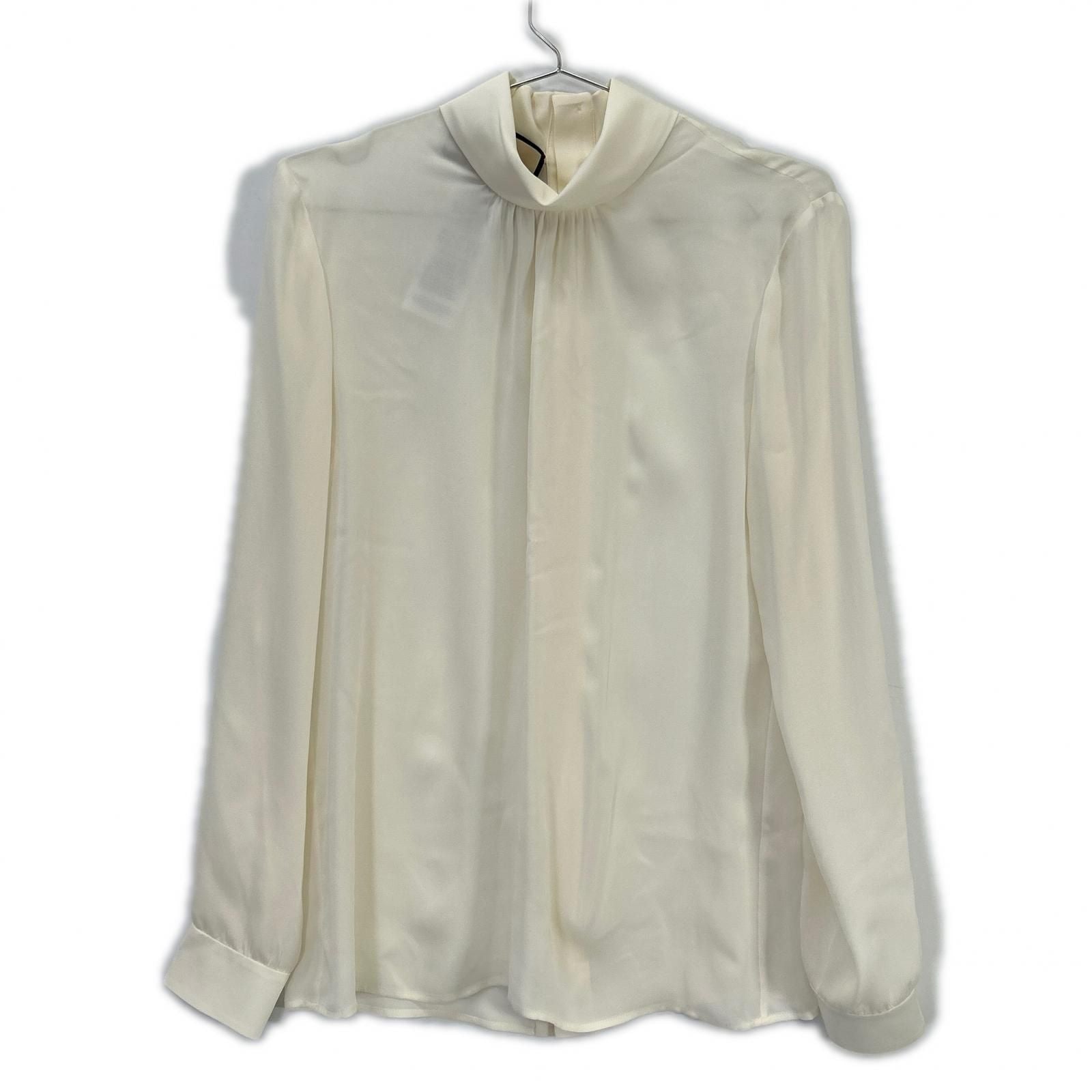 Gucci Ivory Silk 100% Long Sleeve Blouse 38
