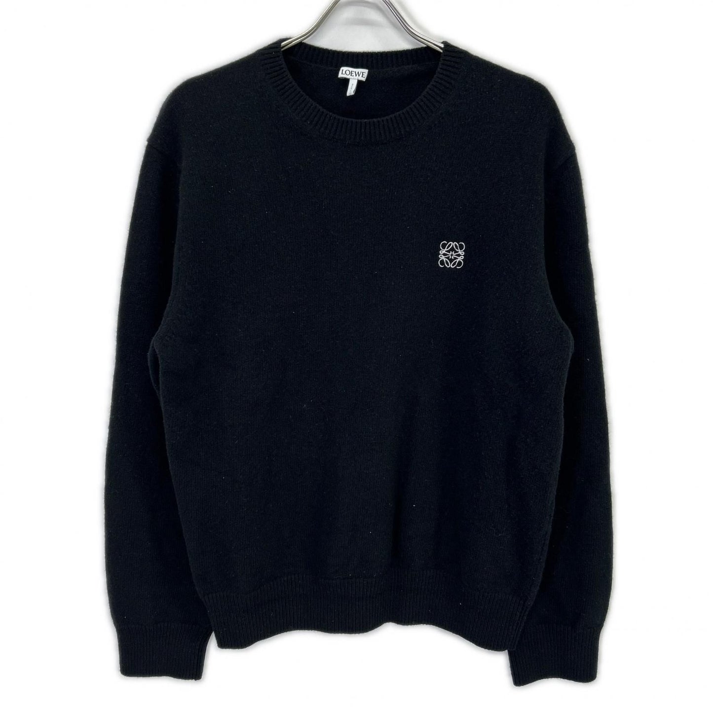 Loewe Black Wool Anagram Sweater XL