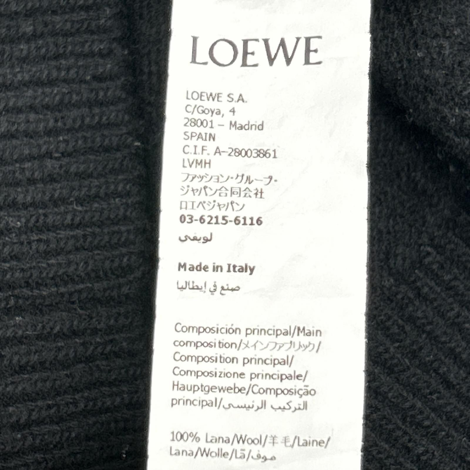 Loewe Black Wool Anagram Sweater XL — view 4