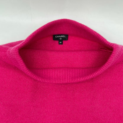 Chanel Wool Oak Silk Logo CC Button Knit Skirt 34 — view 9