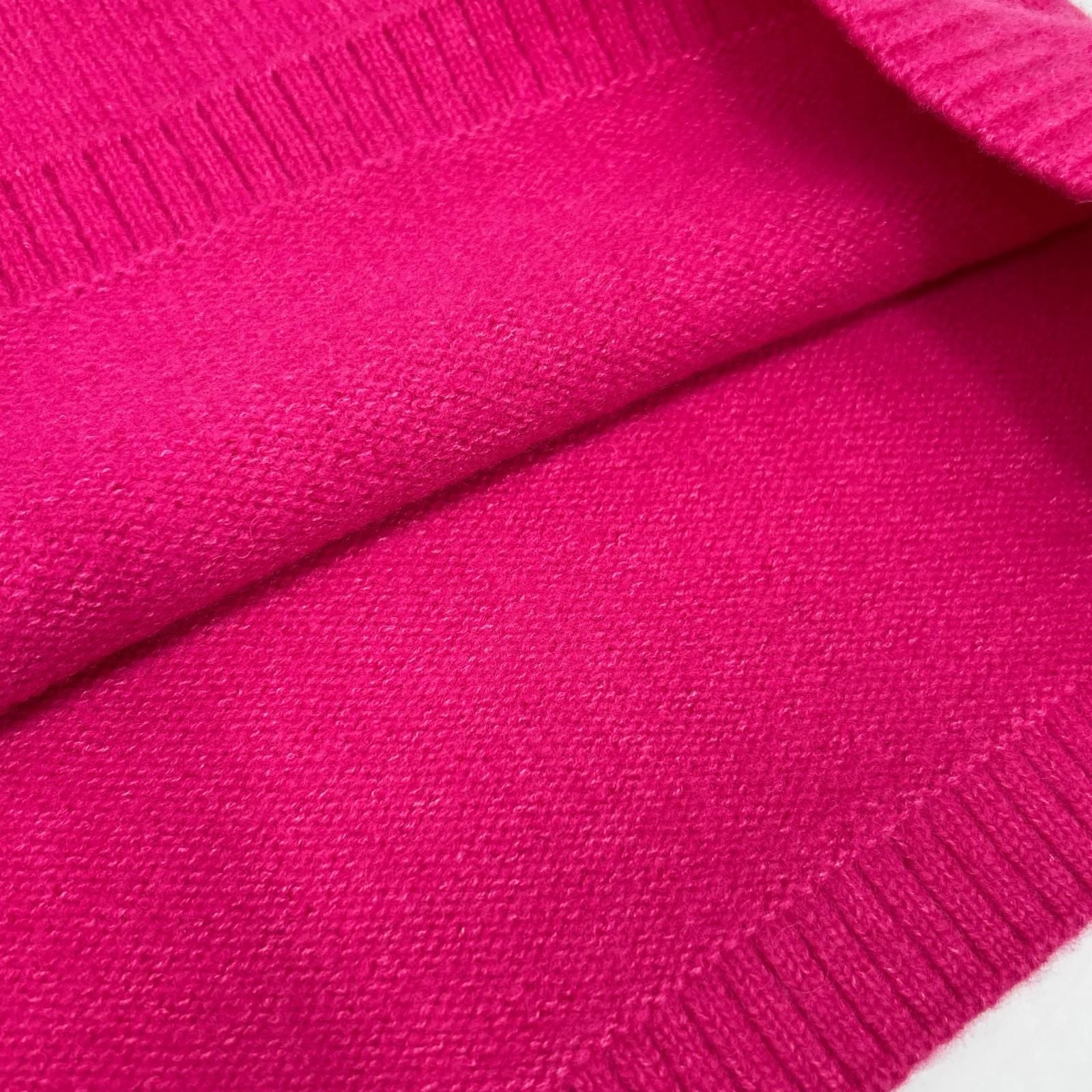Chanel Wool Oak Silk Logo CC Button Knit Skirt 34 — view 8