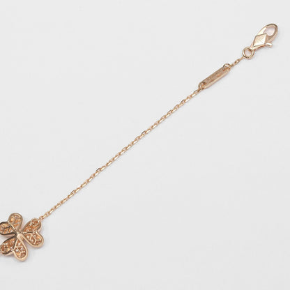 Van Cleef & Arpels Frivole Mini Gold Diamond Bracelet — view 6