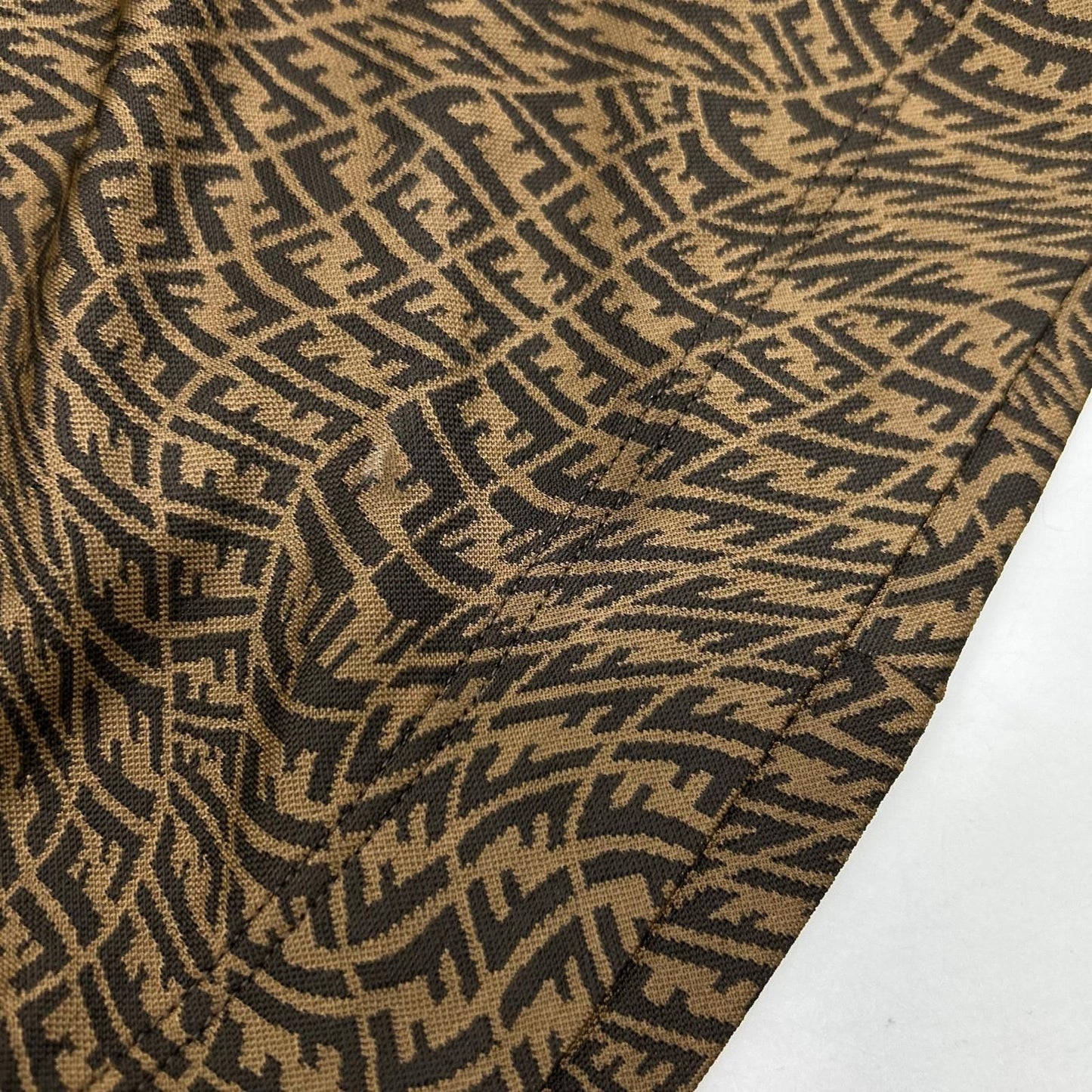 Fendi Brown Zucca Pattern Dress 36 — view 9