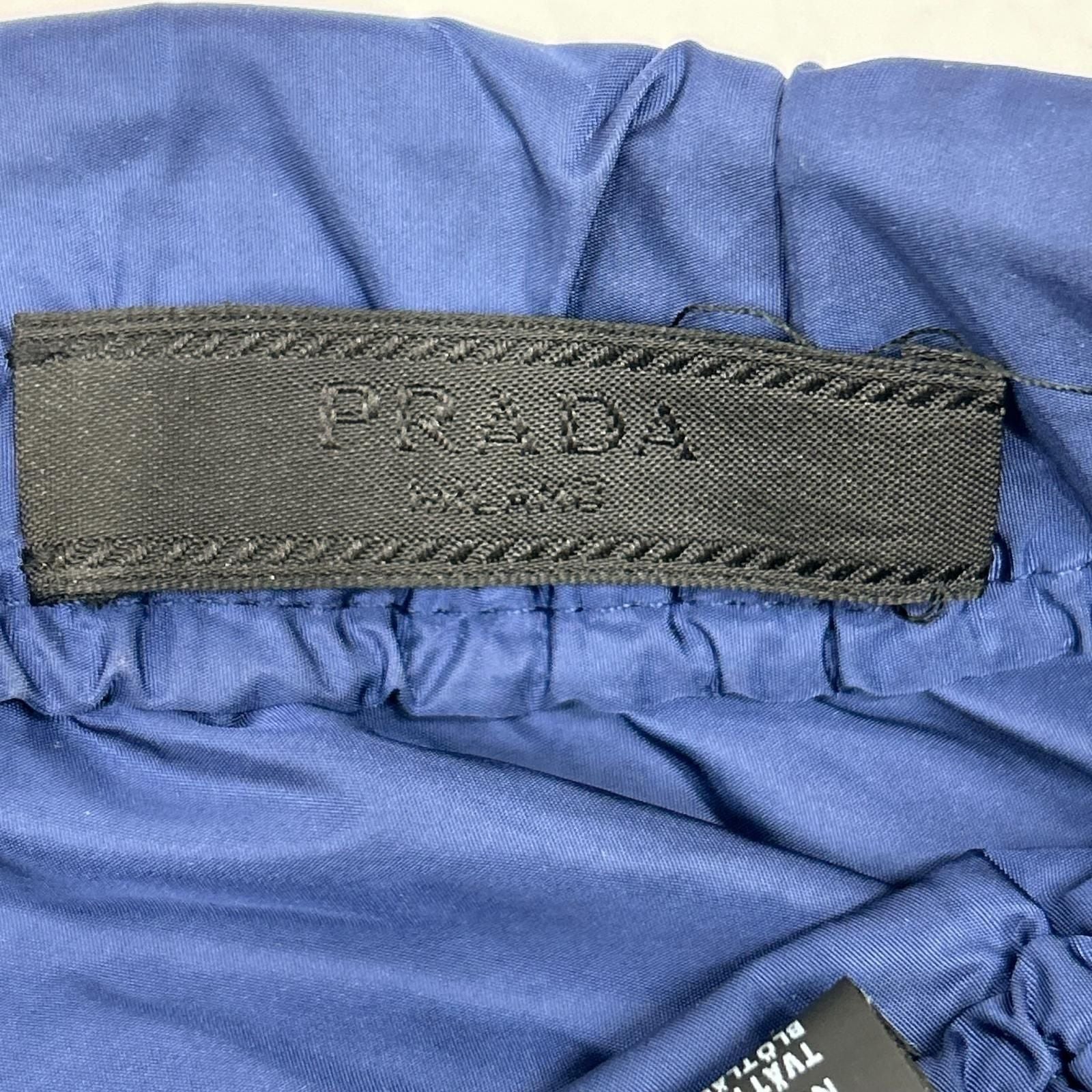 Prada Blue Nylon Side Line Track Pants XS — view 3