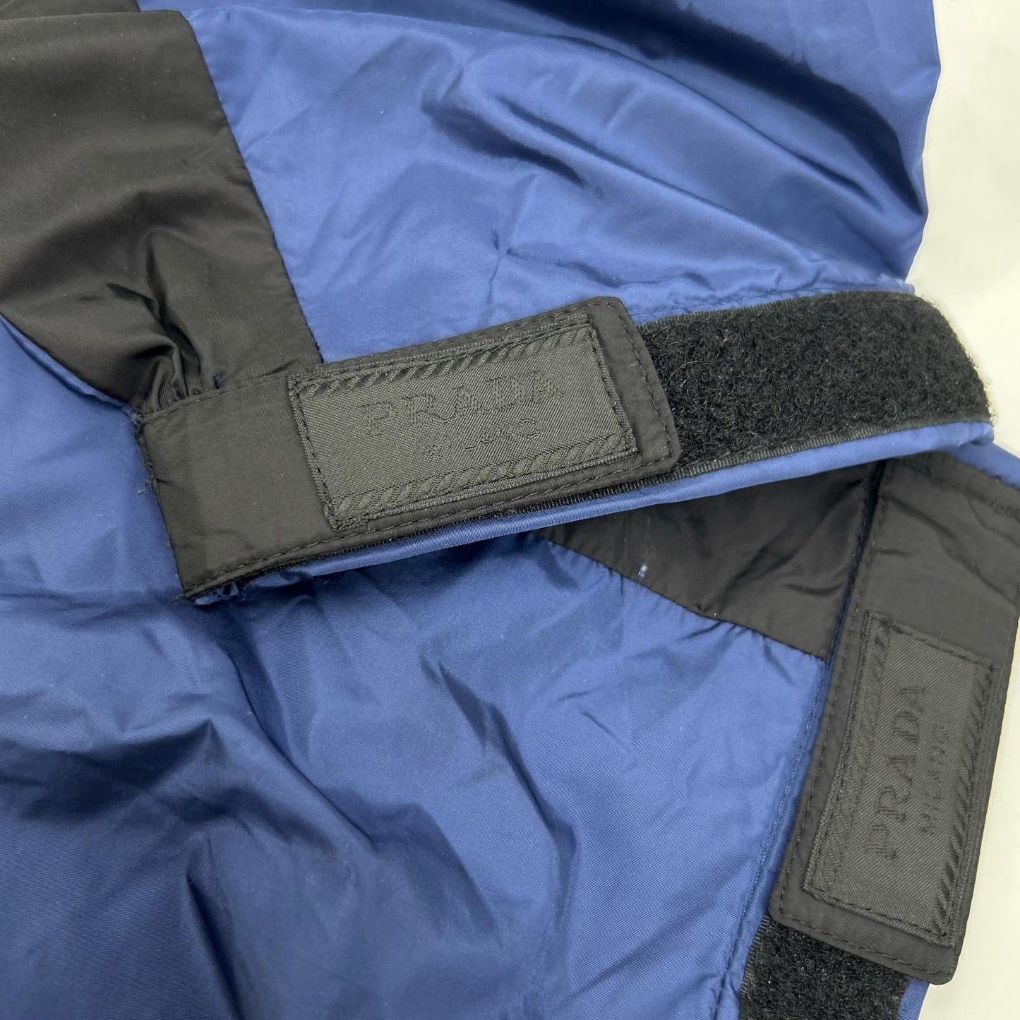 Prada Blue Nylon Side Line Track Pants XS — view 9