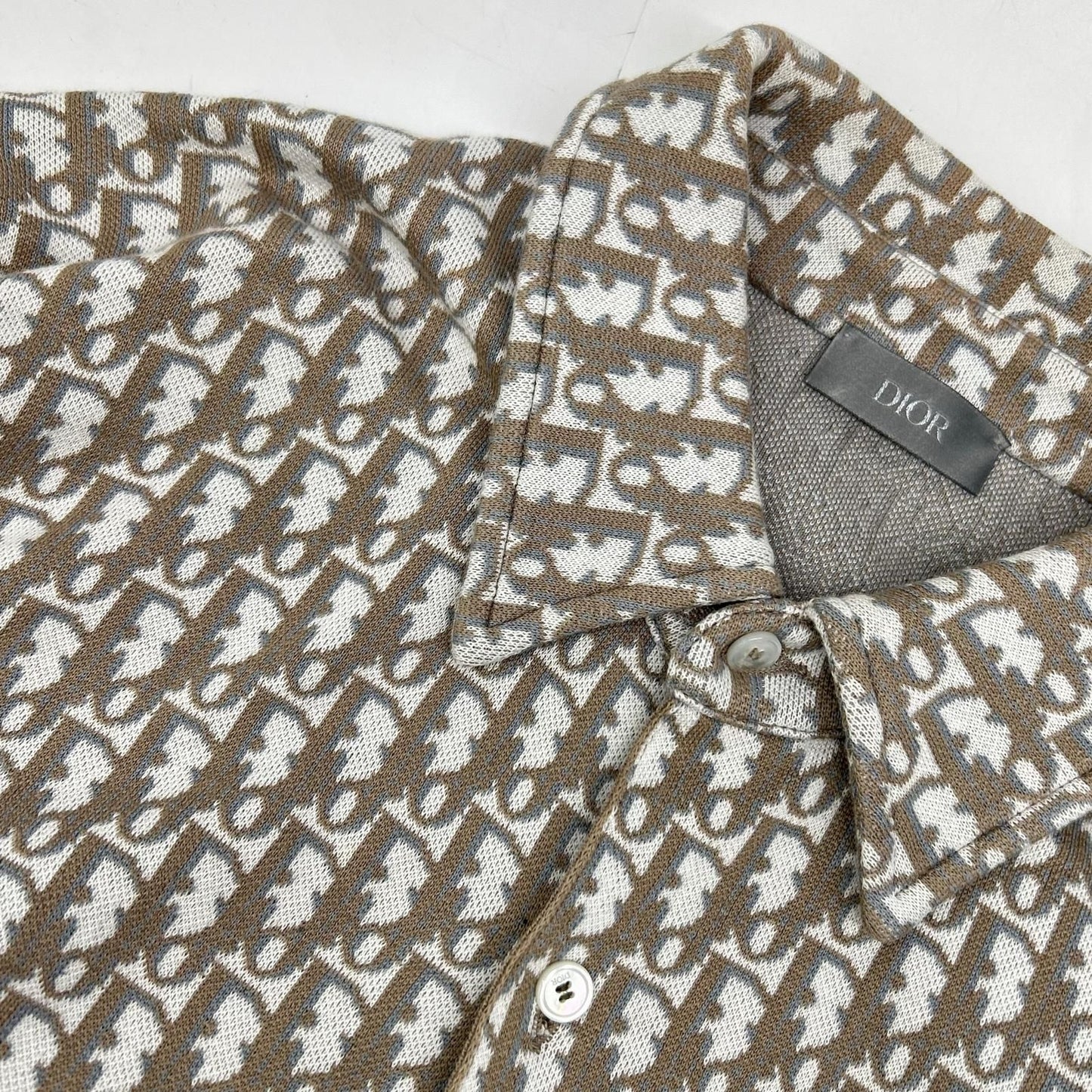 Dior 20 Brown Oblique Cotton Total Pattern Shirt — view 7