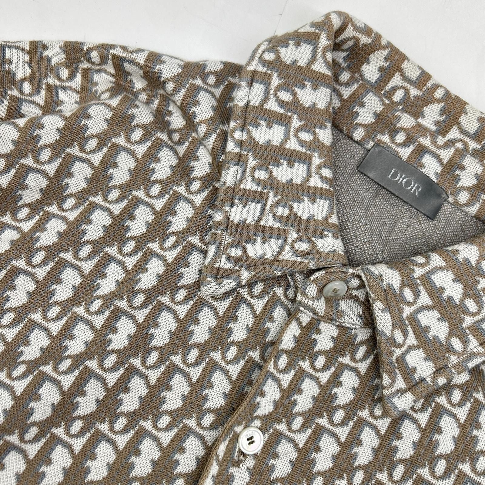 Dior 20 Brown Oblique Cotton Total Pattern Shirt — view 7