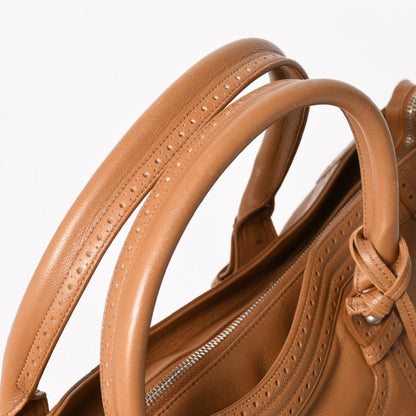 Balenciaga Riva City 2-Way Shoulder Bag Brown Leather — view 6