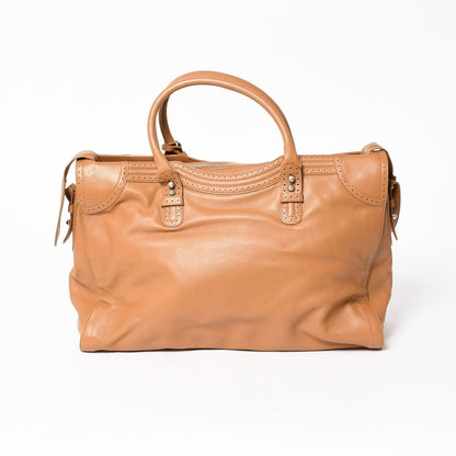 Balenciaga Riva City 2-Way Shoulder Bag Brown Leather — view 2