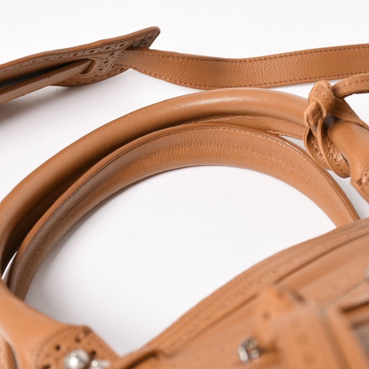 Balenciaga Riva City 2-Way Shoulder Bag Brown Leather — view 7