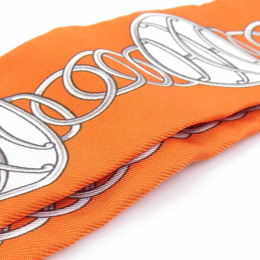 Hermes Scarf Twilly Scarves Orange — view 5