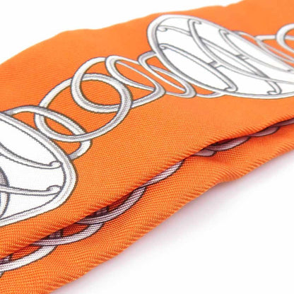 Hermes Scarf Twilly Scarves Orange — view 5