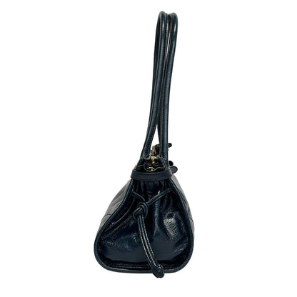 Prada Shoulder Bag Boni Dark Navy Leather — view 4