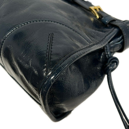 Prada Shoulder Bag Boni Dark Navy Leather — view 6