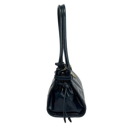 Prada Shoulder Bag Boni Dark Navy Leather — view 2