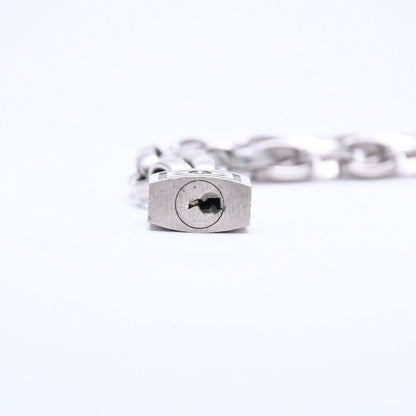 Chanel Necklace Silver Chain CC Logo Metal — view 8