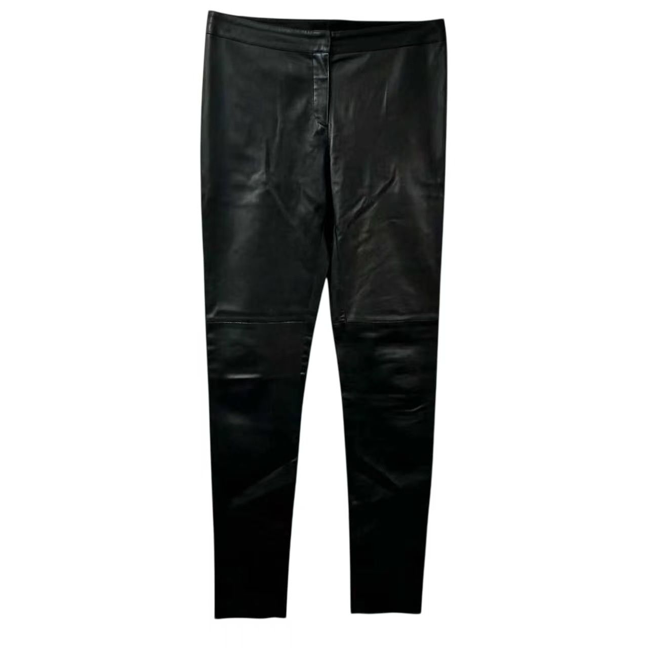Fendi Pants Leather Black 44 — view 2