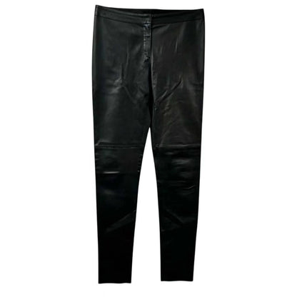 Fendi Pants Leather Black 44 — view 2