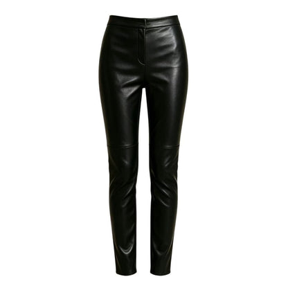Fendi Pants Leather Black 44